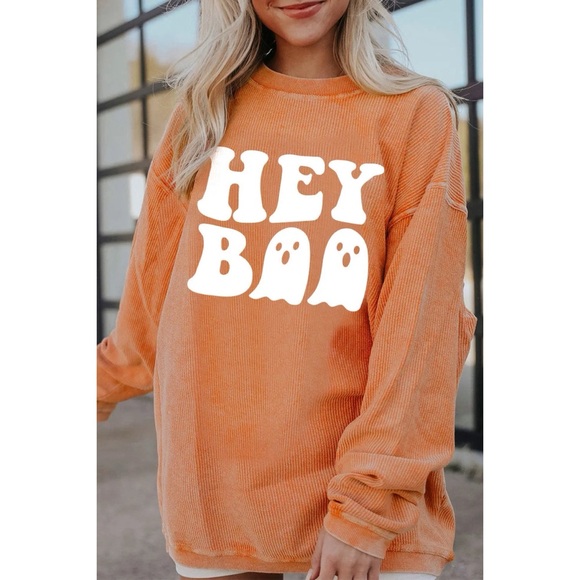 Tops - Hey Boo Ribbed Pullover